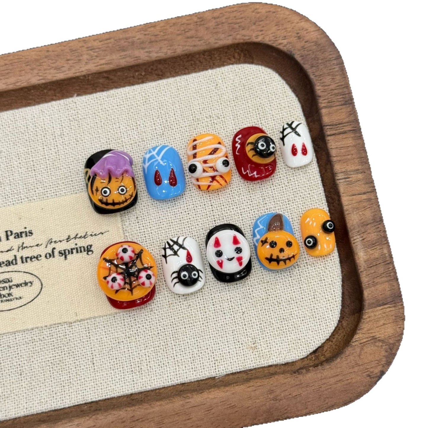 Halloween Spooky Anime Press-On Nails: The Monster Mash Set