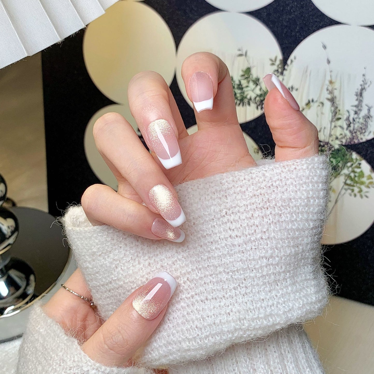Clean Girl Nude French Press-On Nails: The Velvet Tip Set