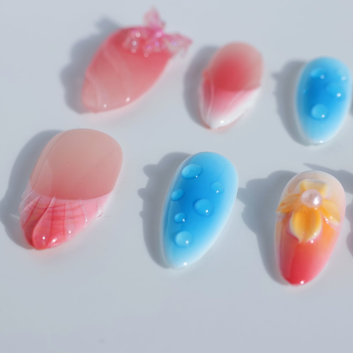 Blossom Charm Press-On Nails – Butterfly & Floral Accents