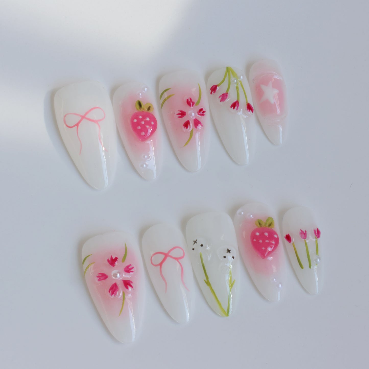 Sweet Spring Garden Press-On Nails