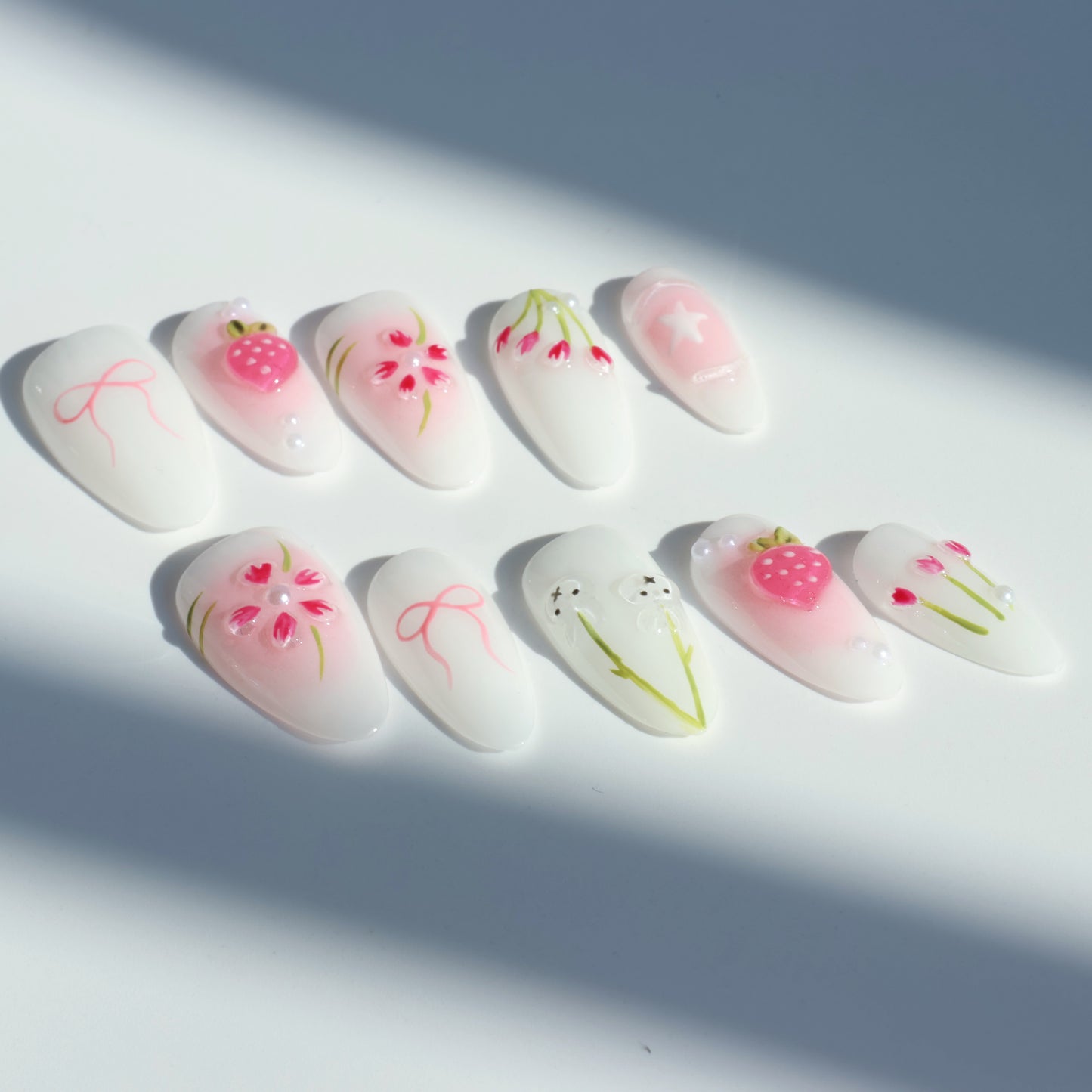 Sweet Spring Garden Press-On Nails