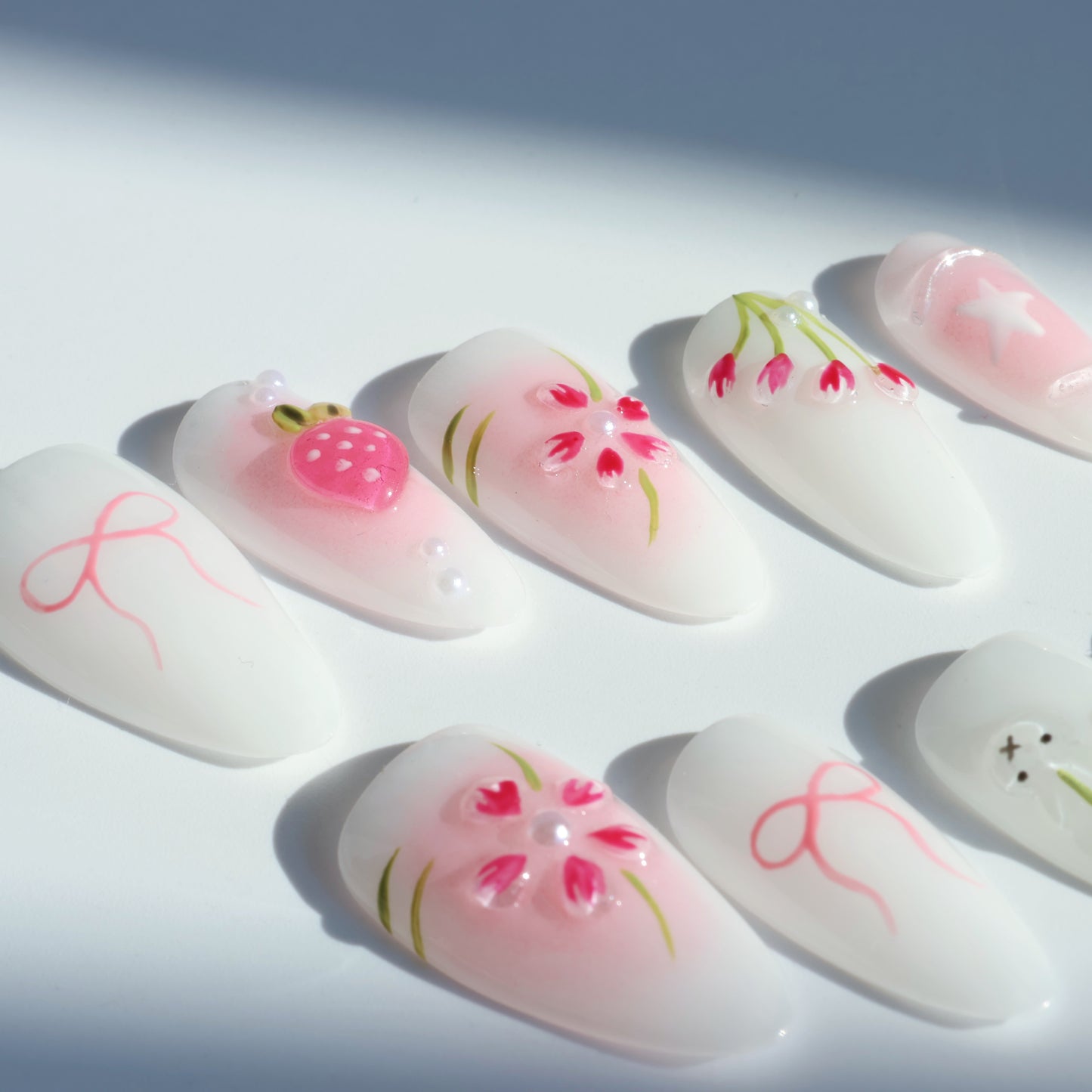 Sweet Spring Garden Press-On Nails