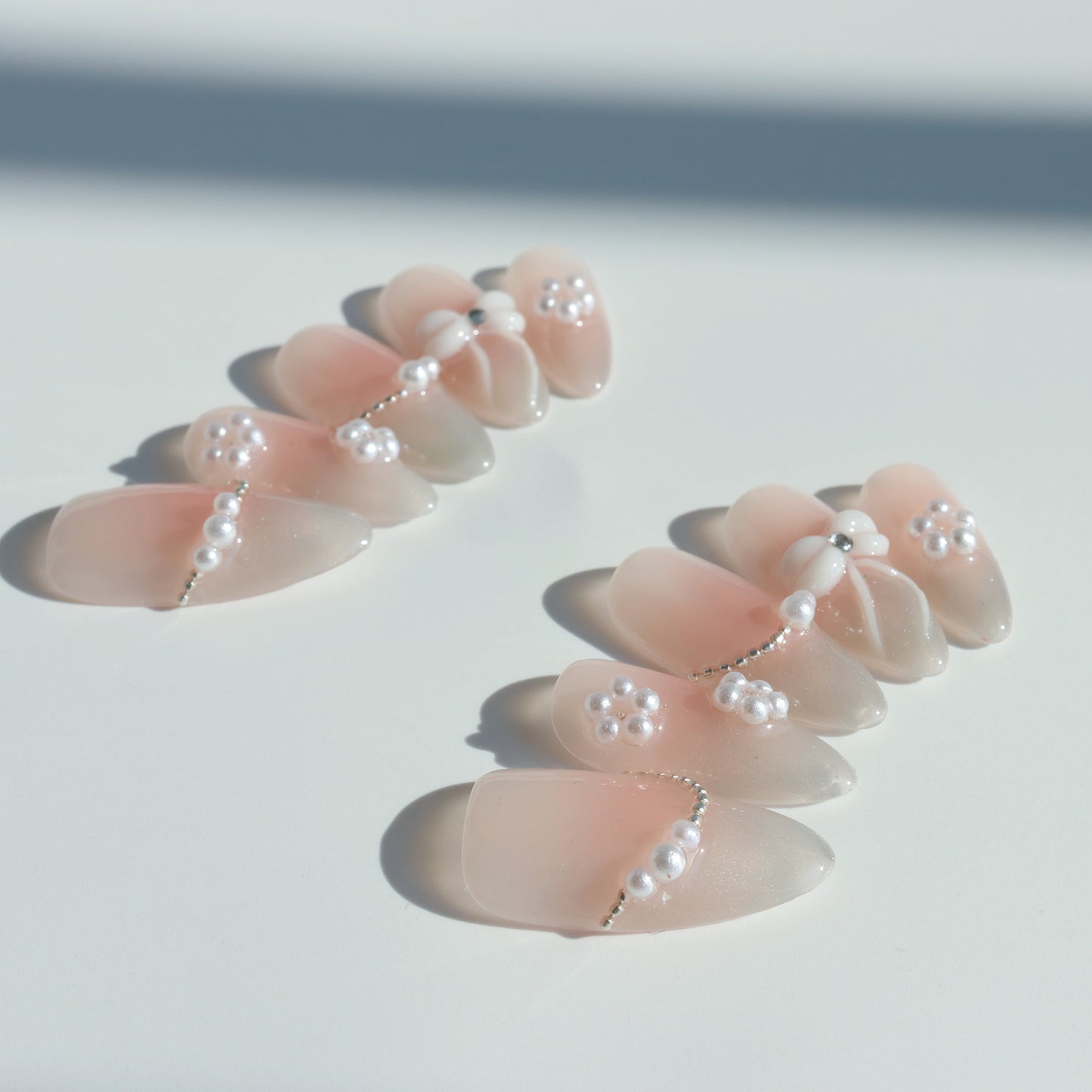 Elegant Pearl French Press-On Nails