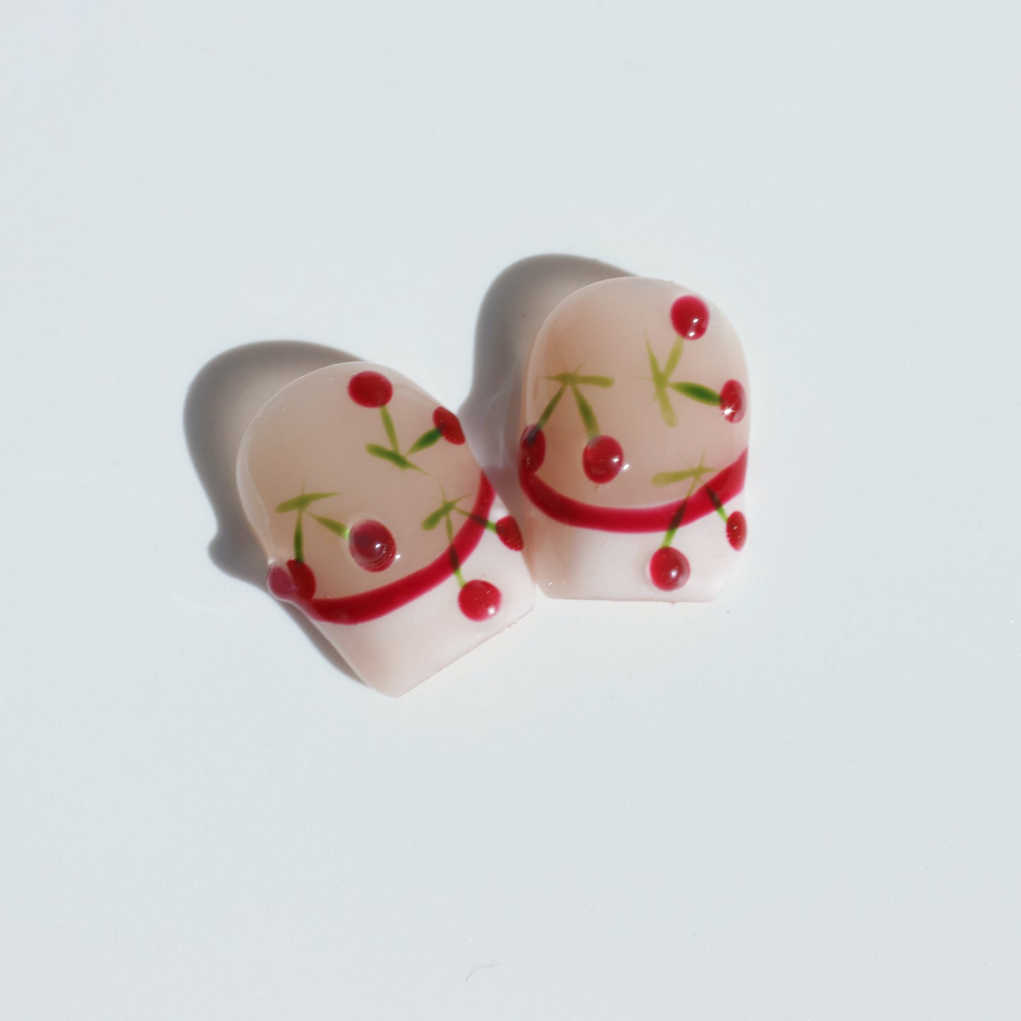 Cherry Picnic Toe Press-On Nails