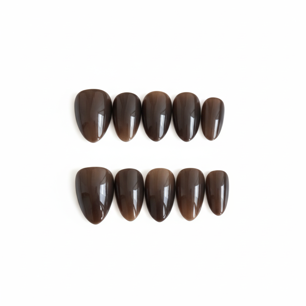 Autumn's Whisper | "Rich Espresso" Press-On Nail Set