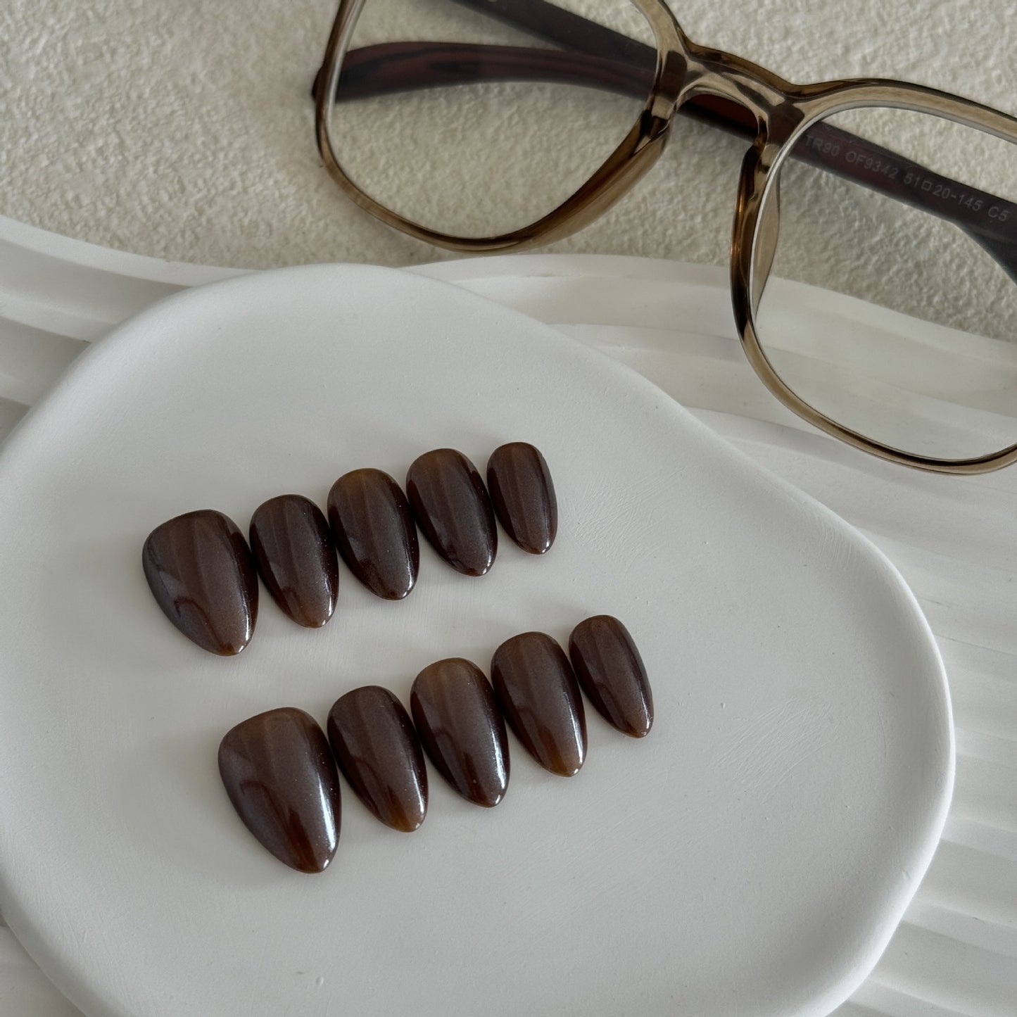 Autumn's Whisper | "Rich Espresso" Press-On Nail Set