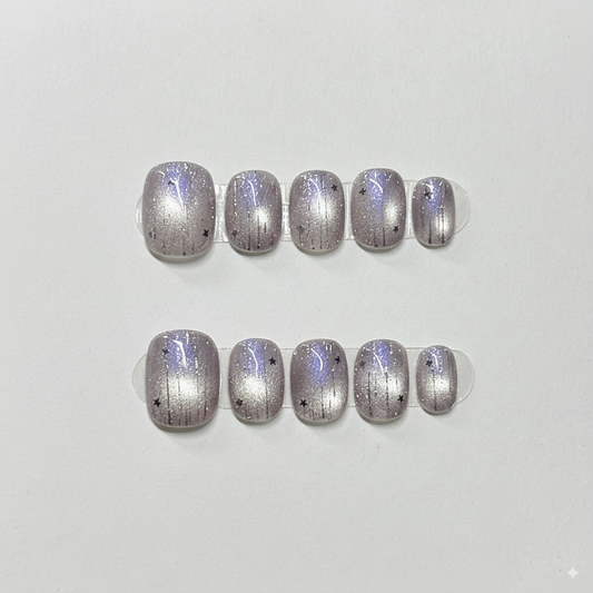 Clean Girl Iridescent Glazed Press-On Nails: The Opal Set