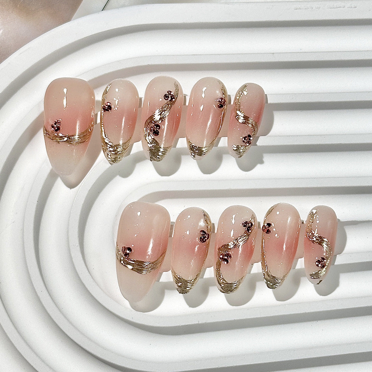 Clean Girl Luxe Press-On Nails: The Glitter & Gem Set