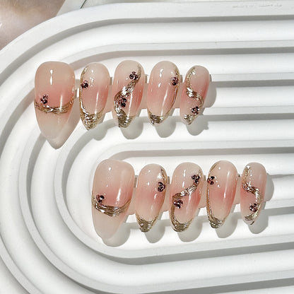 Clean Girl Luxe Press-On Nails: The Glitter & Gem Set