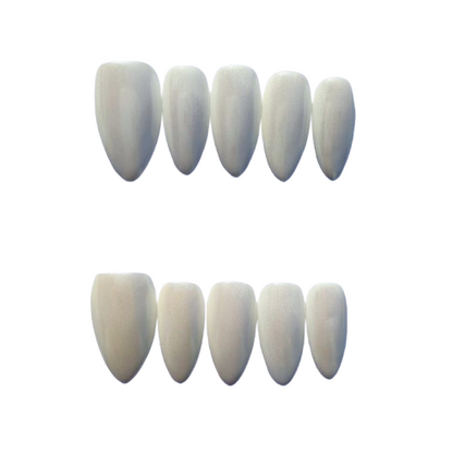 Milky White Press-On Nails – Soft Cream Gloss Nude White Nail Set for a Clean Minimal Look