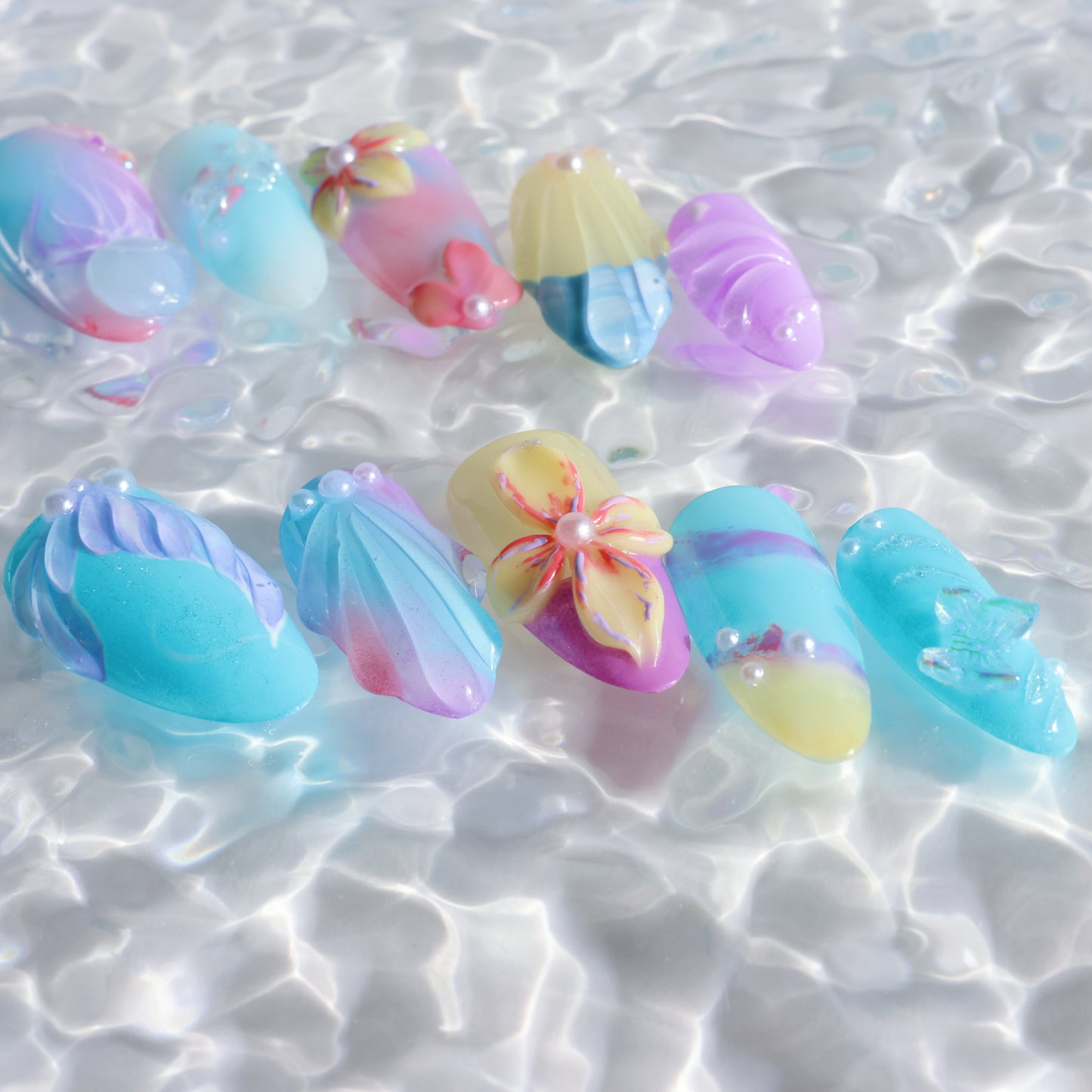 Mermaid Dream Pastel Press-On Nails