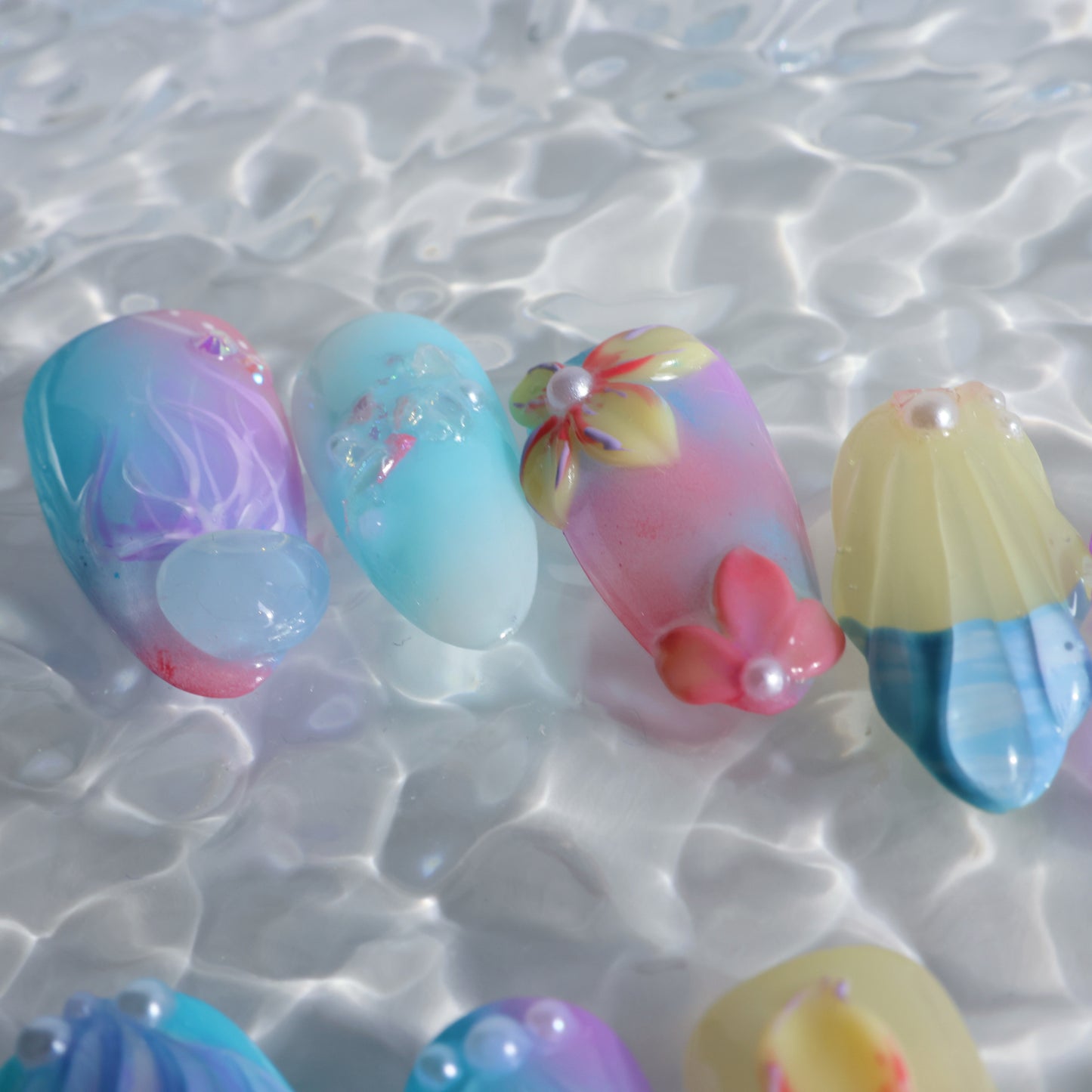 Mermaid Dream Pastel Press-On Nails