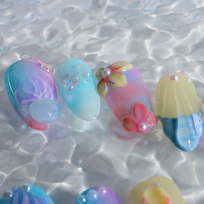 Mermaid Dream Pastel Press-On Nails