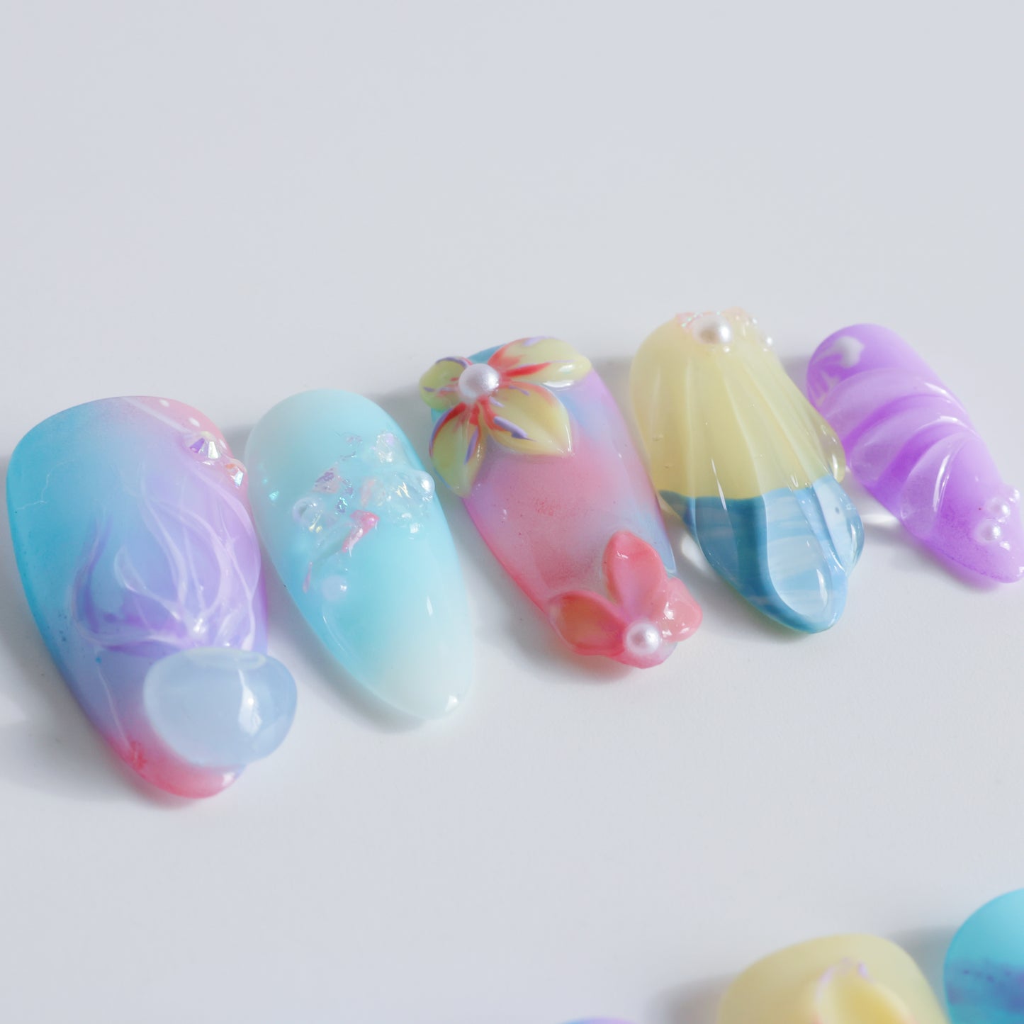 Mermaid Dream Pastel Press-On Nails
