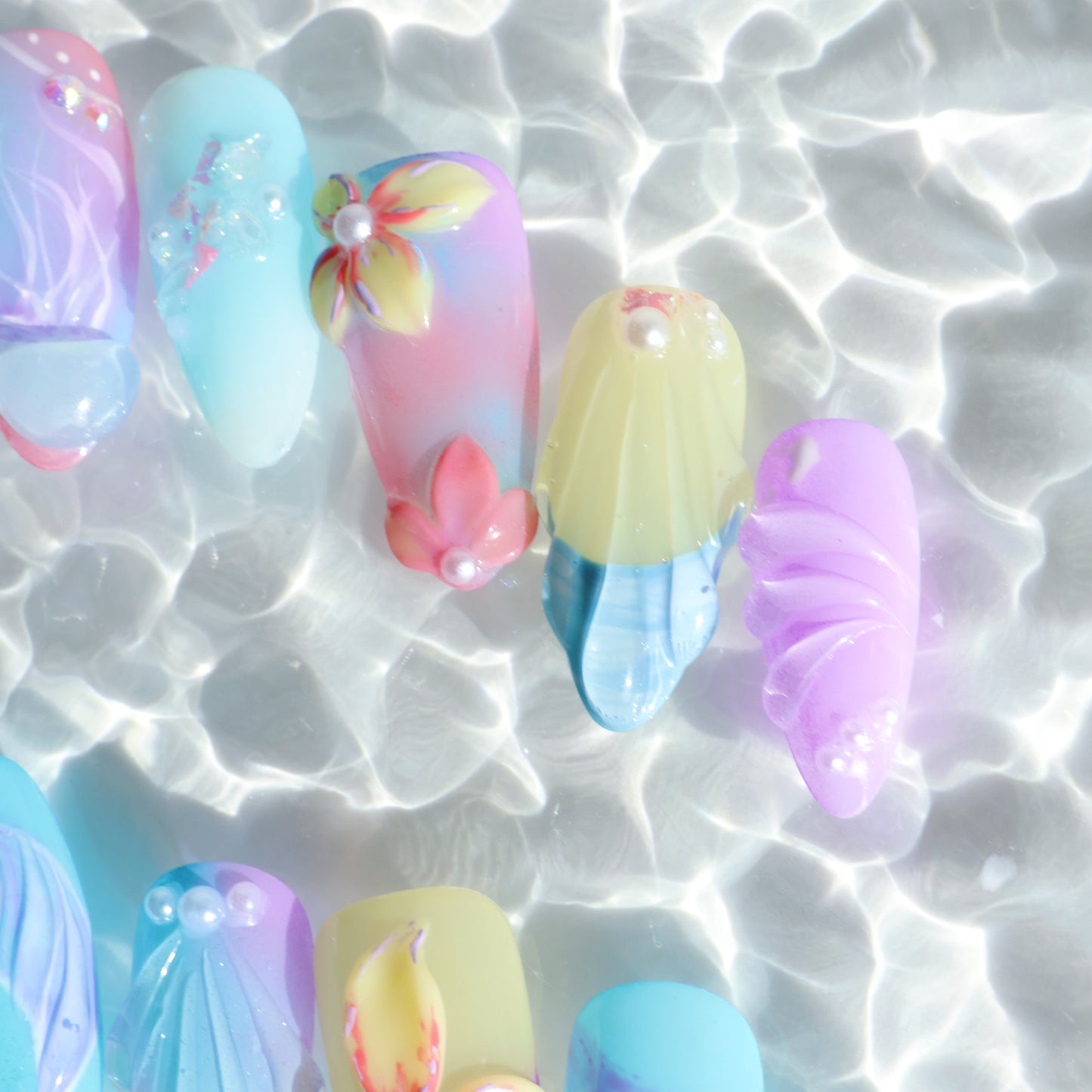 Mermaid Dream Pastel Press-On Nails