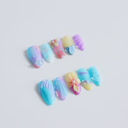 Mermaid Dream Pastel Press-On Nails