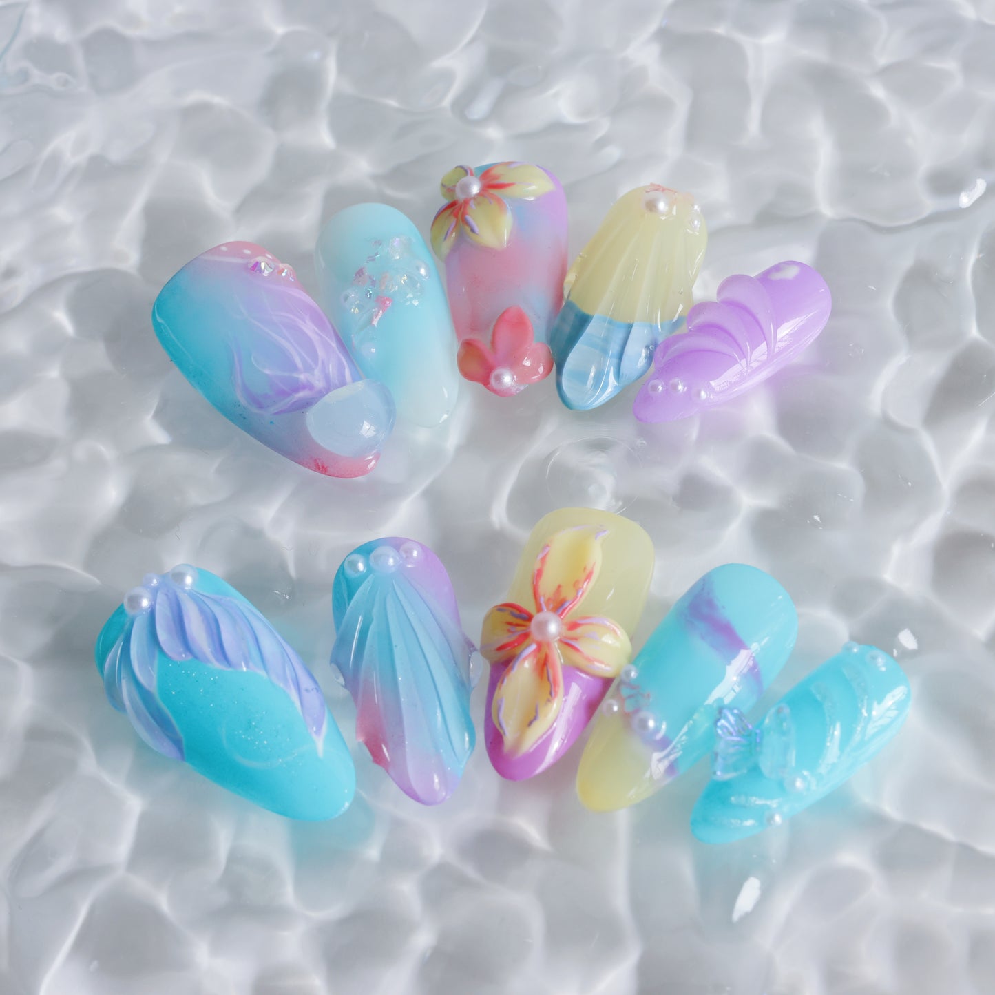 Mermaid Dream Pastel Press-On Nails