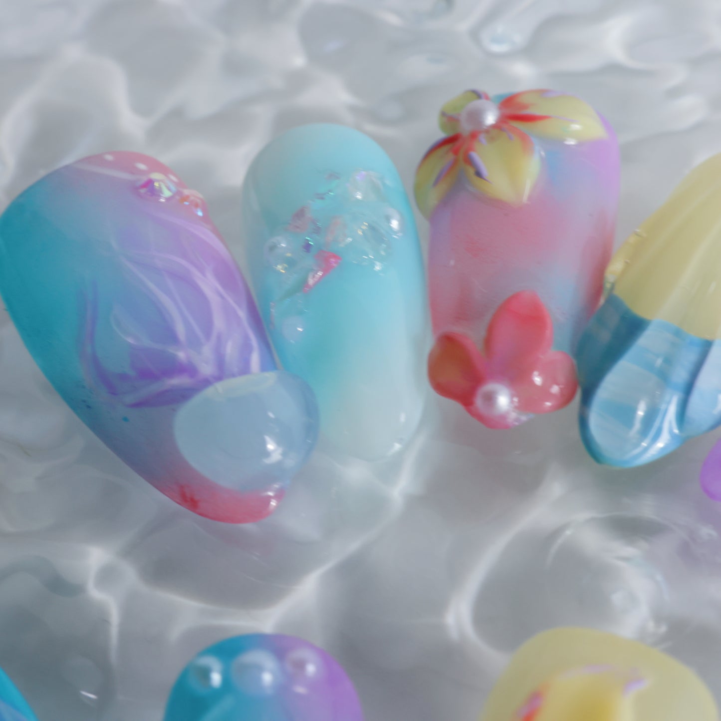 Mermaid Dream Pastel Press-On Nails