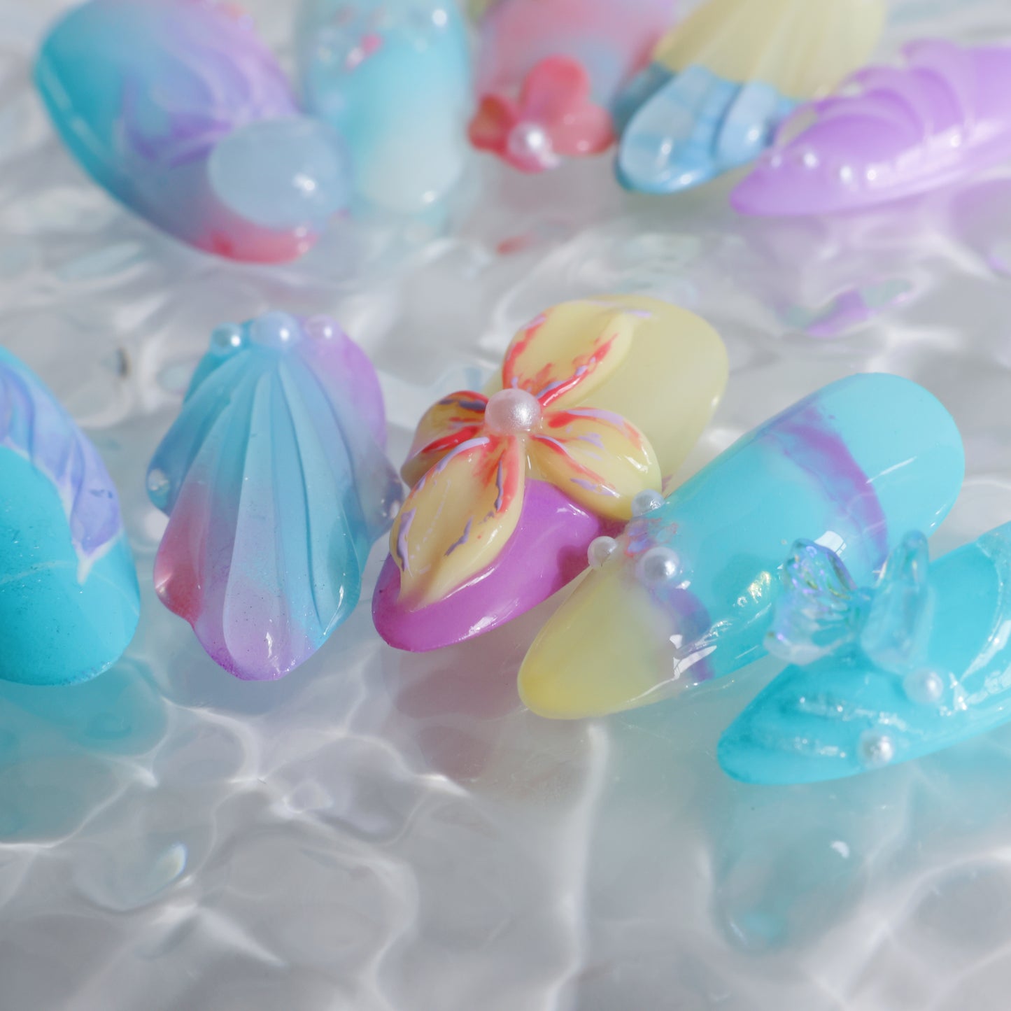 Mermaid Dream Pastel Press-On Nails