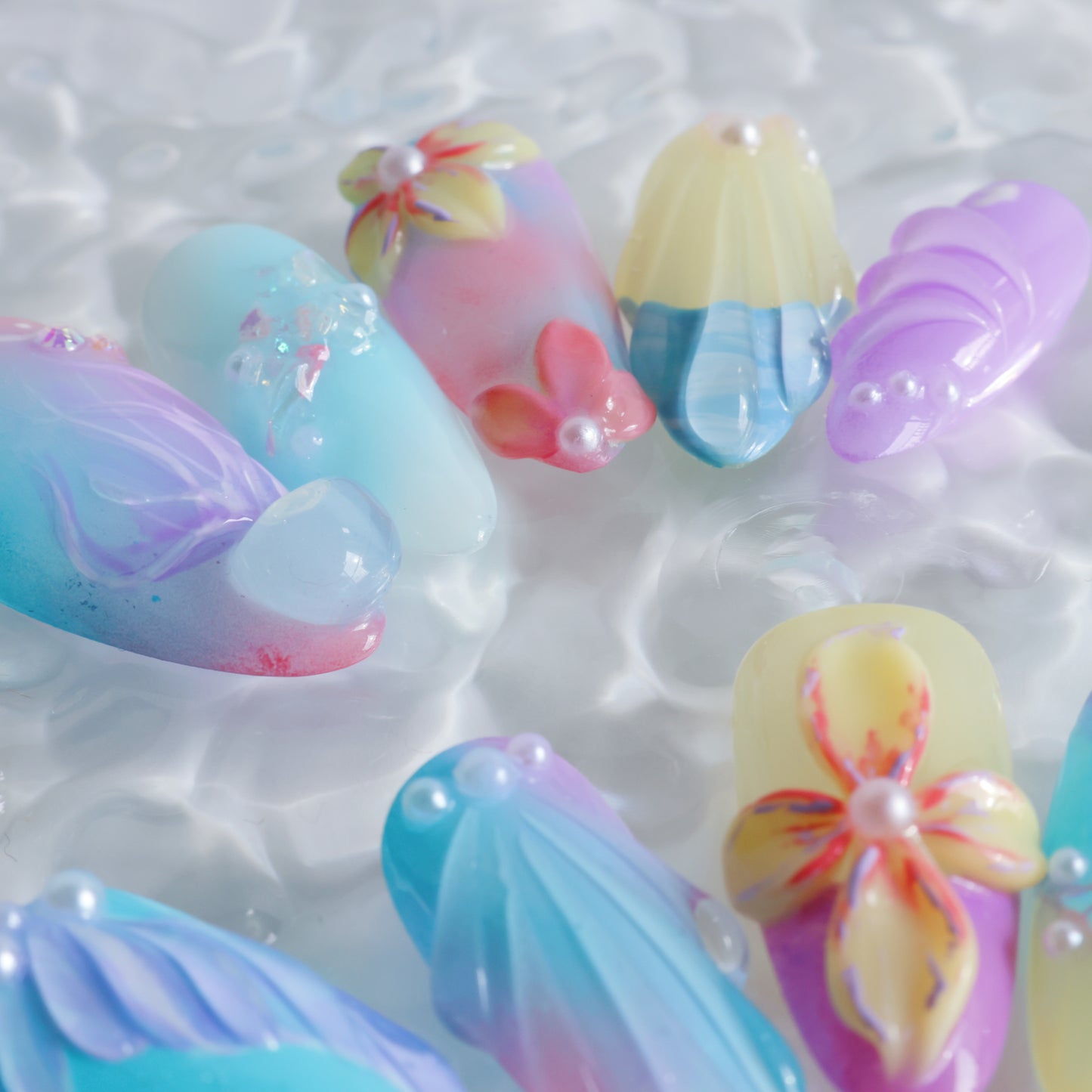 Mermaid Dream Pastel Press-On Nails