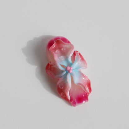 Rainbow Blossom 3D Flower Press-On Nails