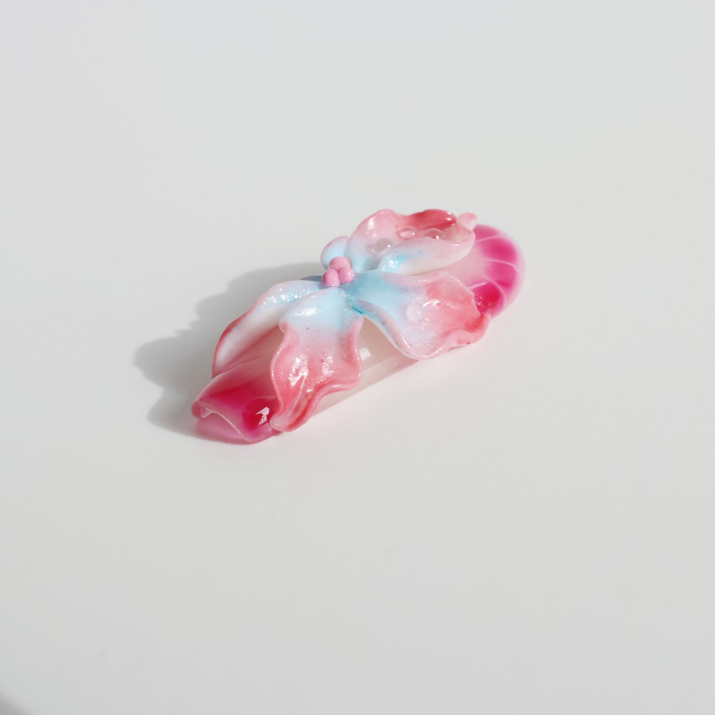 Rainbow Blossom 3D Flower Press-On Nails