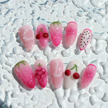 Berry Delight Fruit Press-On Nails