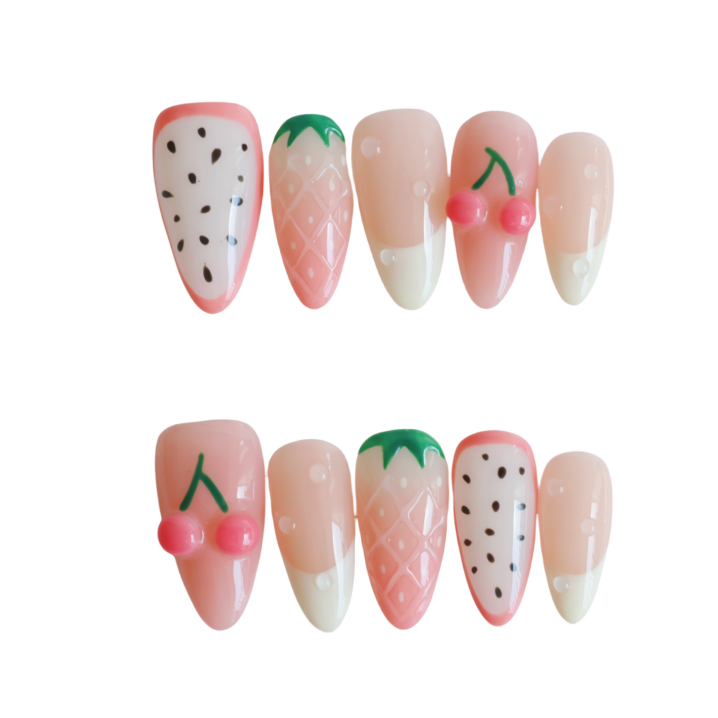 Berry Fresh Garden Party Press-On Nails