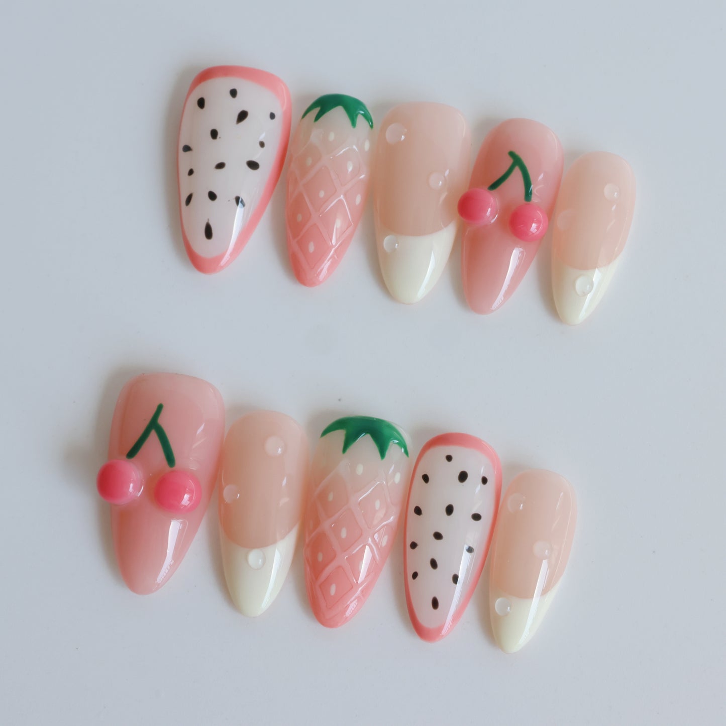 Berry Fresh Garden Party Press-On Nails