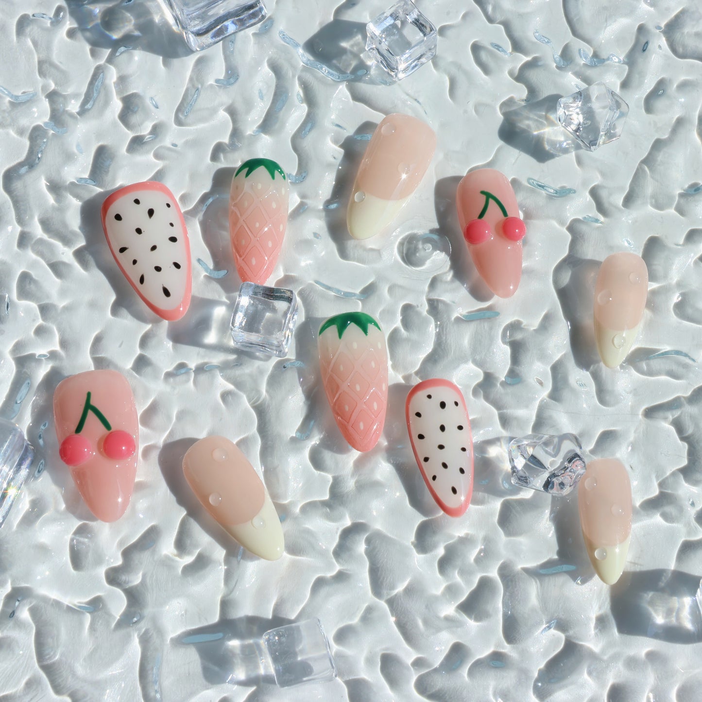Berry Fresh Garden Party Press-On Nails