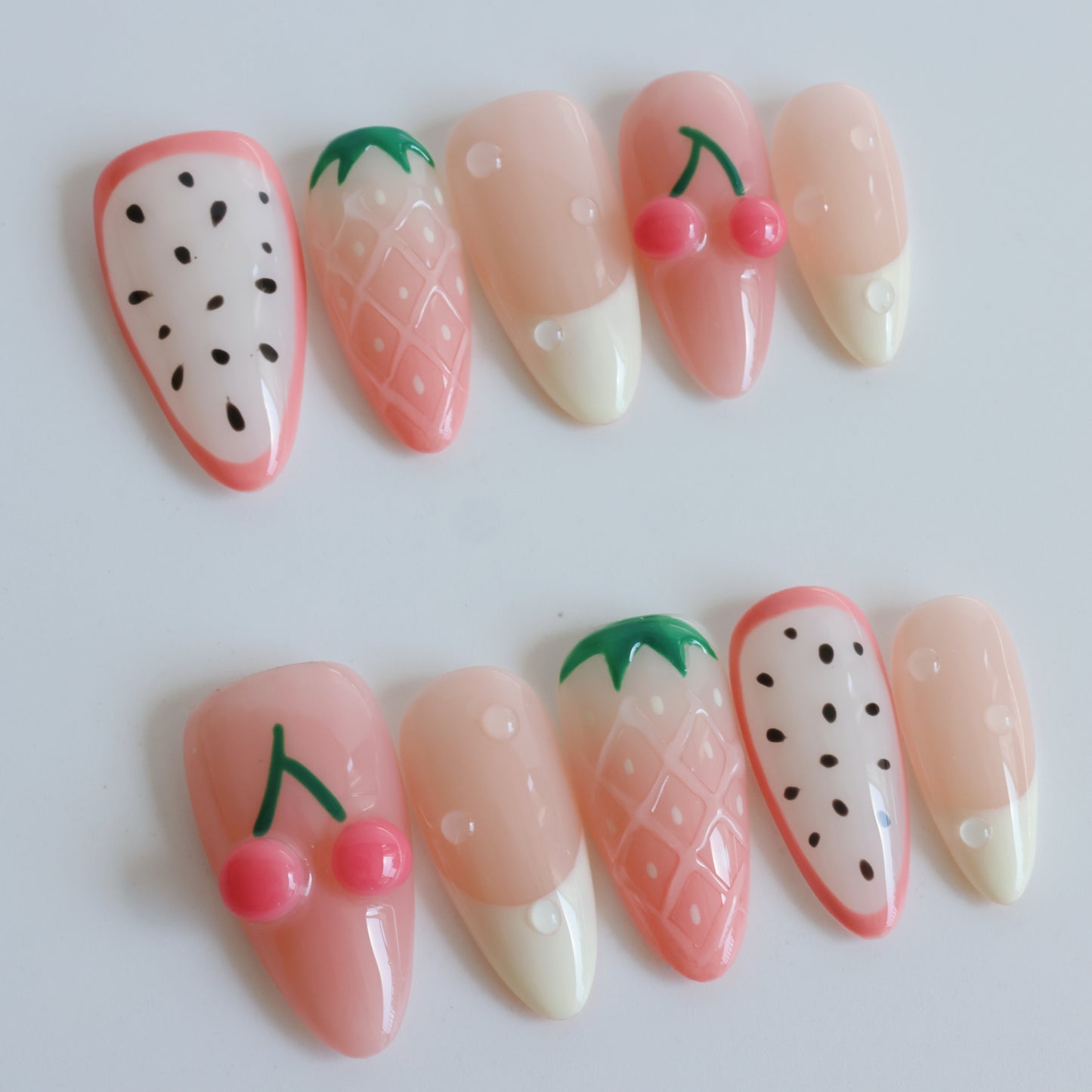 Berry Fresh Garden Party Press-On Nails