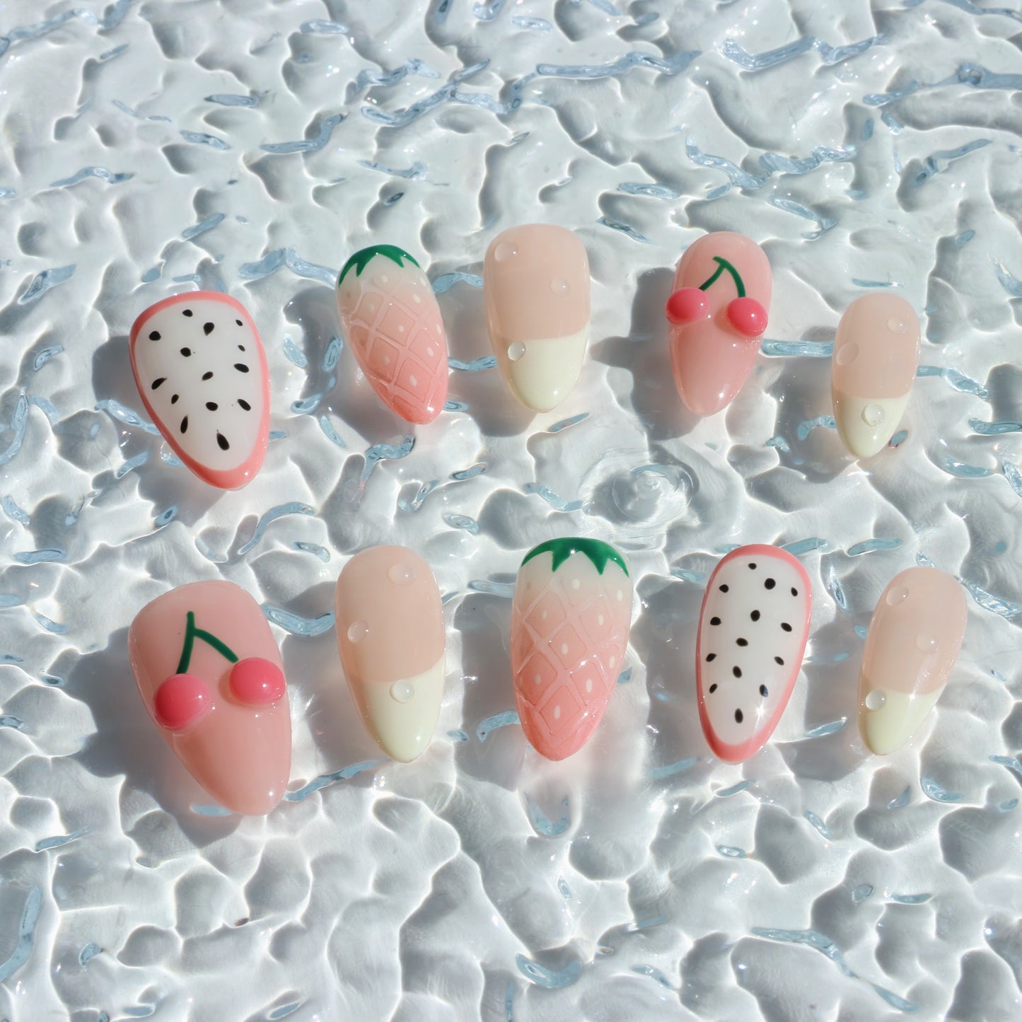 Berry Fresh Garden Party Press-On Nails