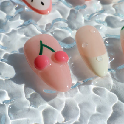 Berry Fresh Garden Party Press-On Nails