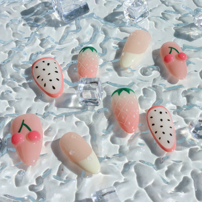 Berry Fresh Garden Party Press-On Nails