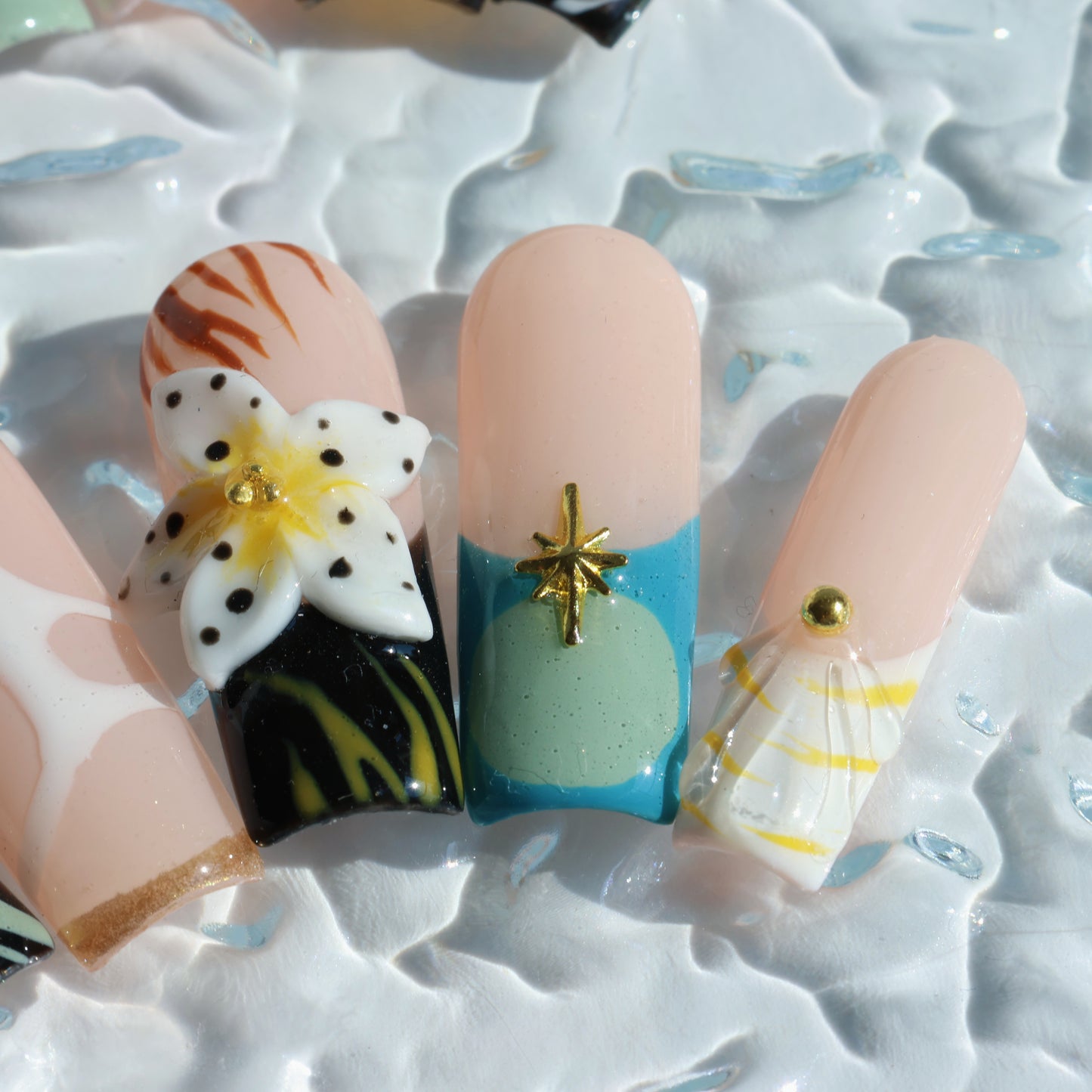 Tropical Paradise Sunset Press-On Nails