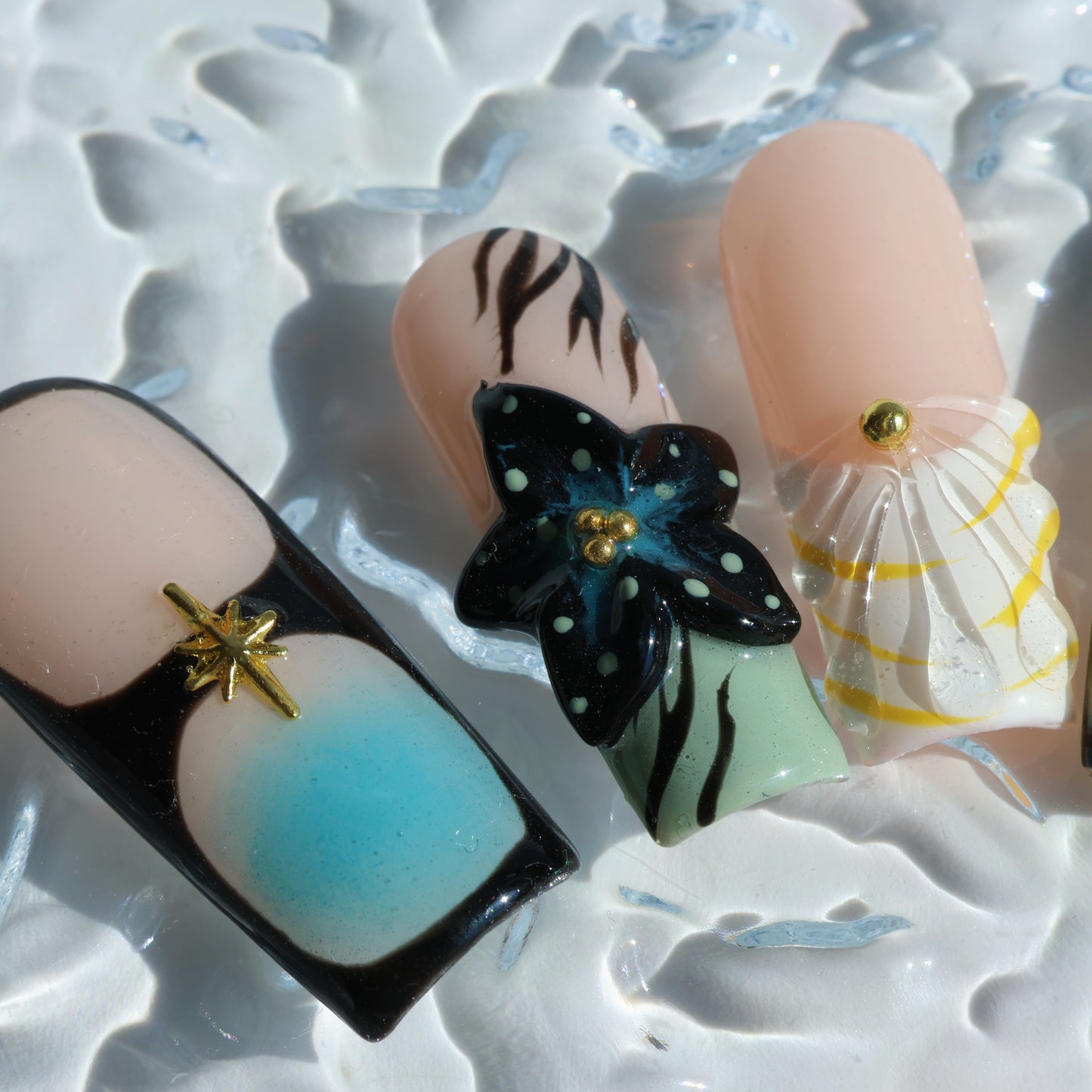 Tropical Paradise Sunset Press-On Nails