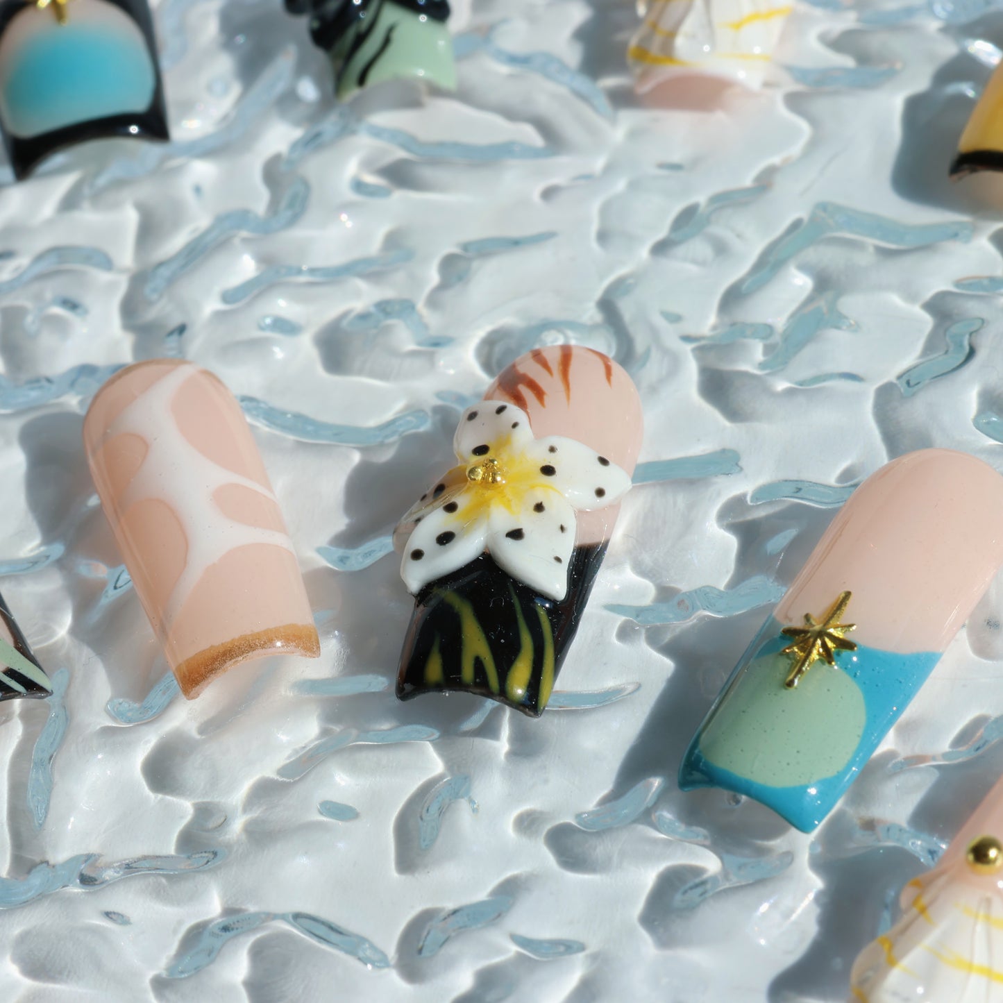 Tropical Paradise Sunset Press-On Nails