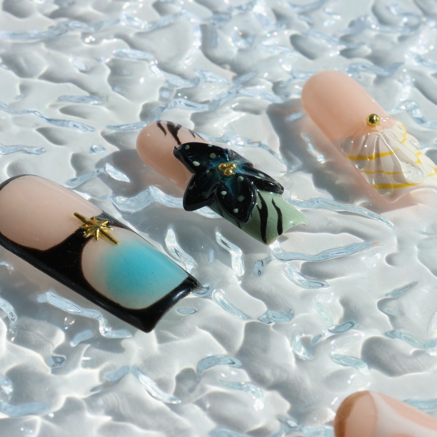 Tropical Paradise Sunset Press-On Nails
