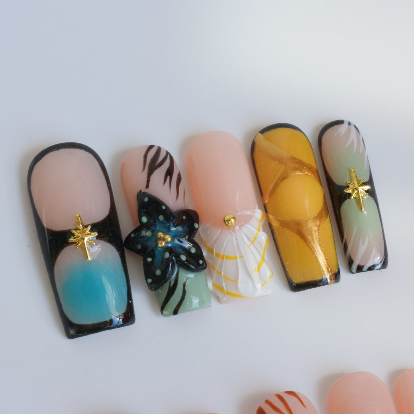 Tropical Paradise Sunset Press-On Nails