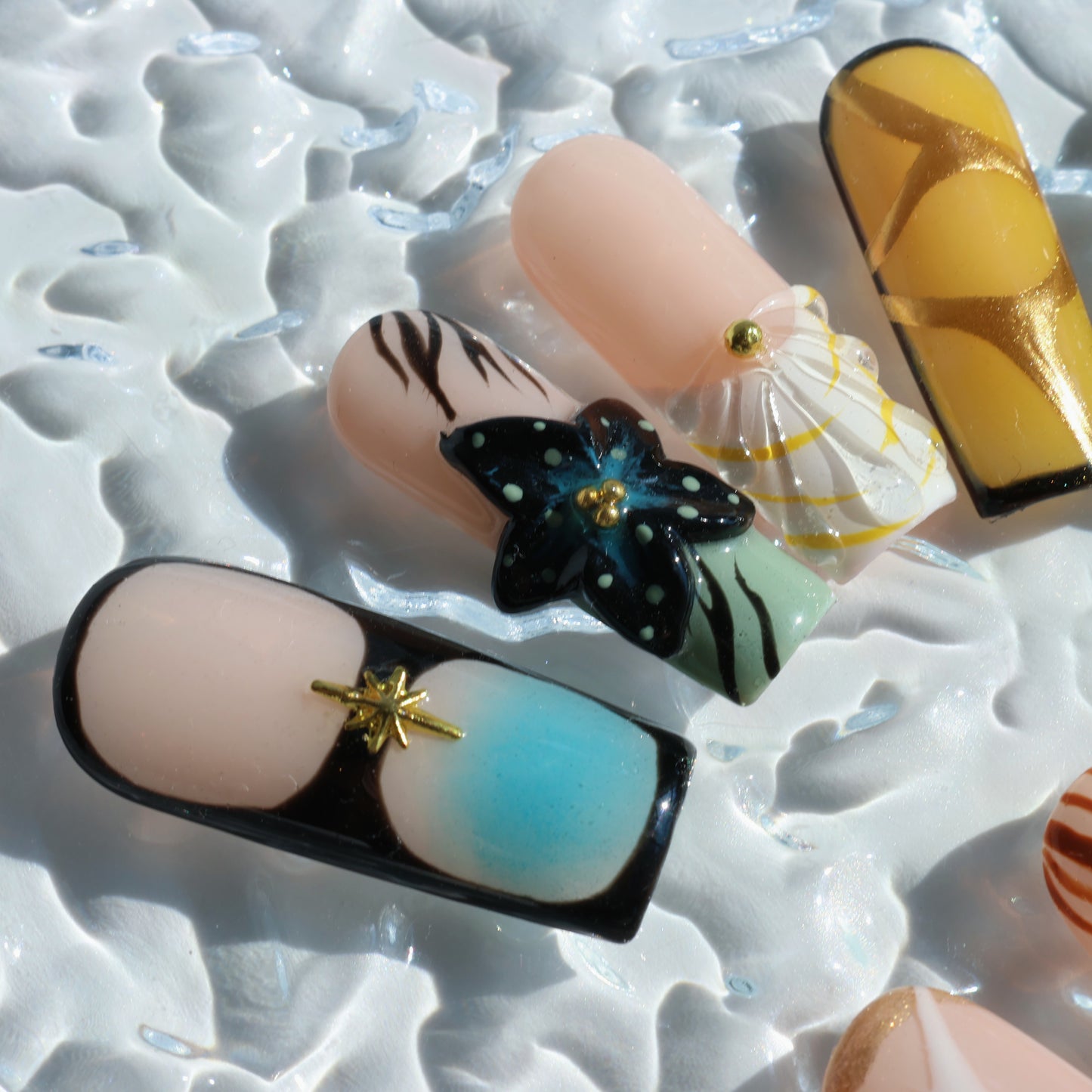 Tropical Paradise Sunset Press-On Nails
