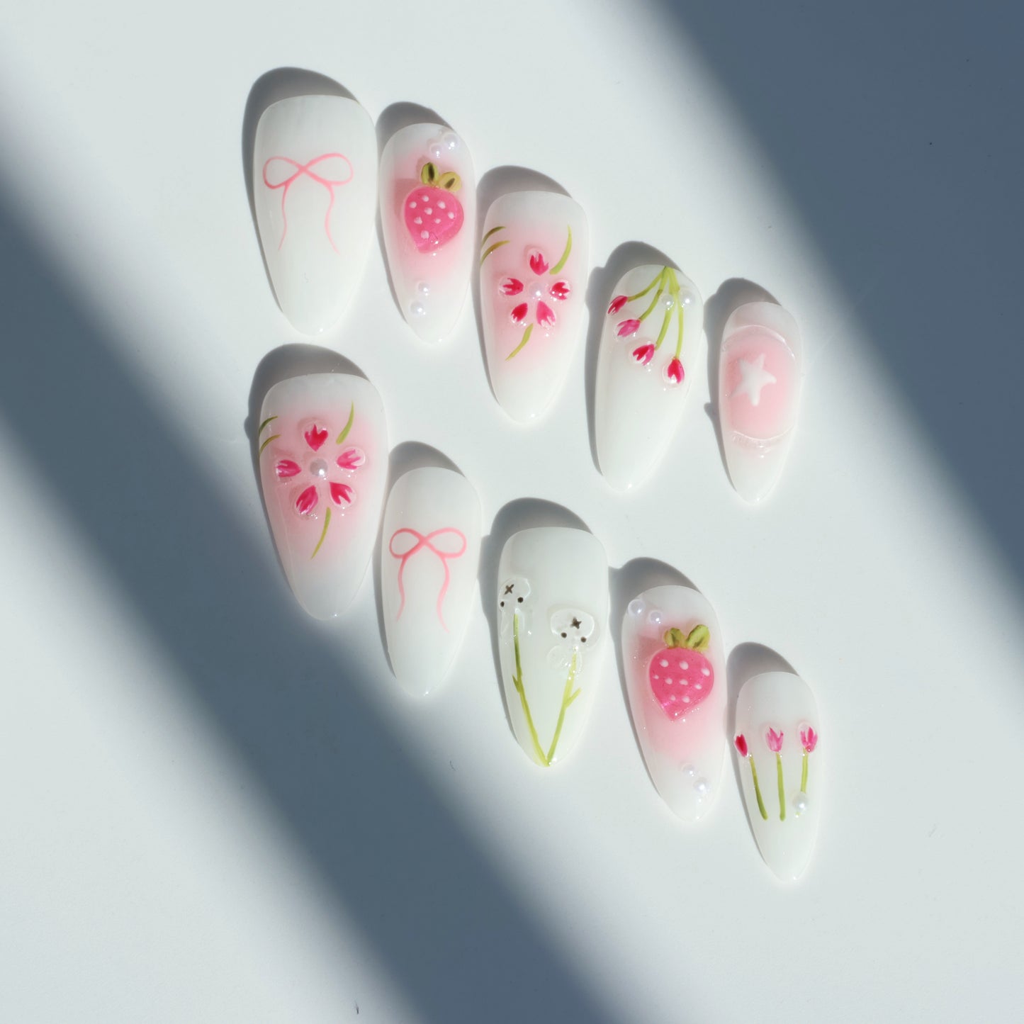 Sweet Spring Garden Press-On Nails