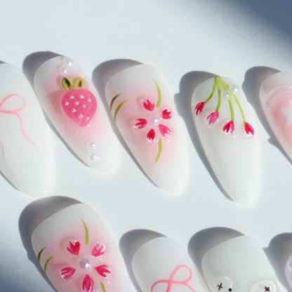 Sweet Spring Garden Press-On Nails