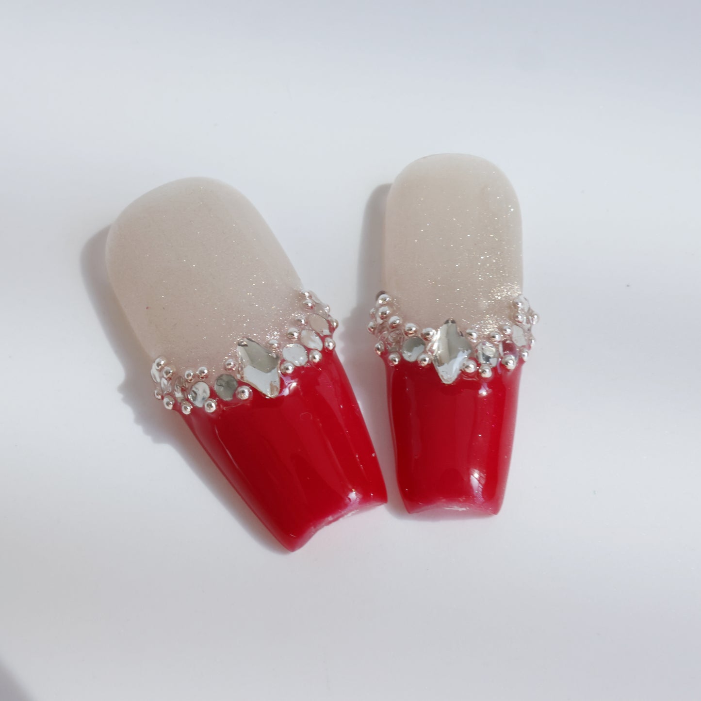 Romantic Heart French Press-On Nails