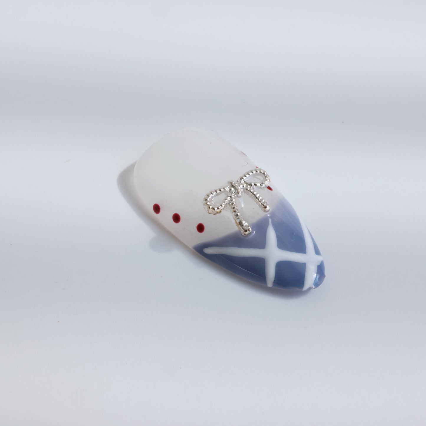 Patriotic Starry Cherry Press-On Nails