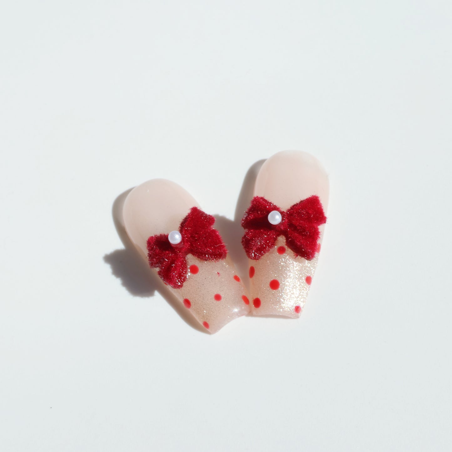 Polka Dot Princess Crown Press-On Nails