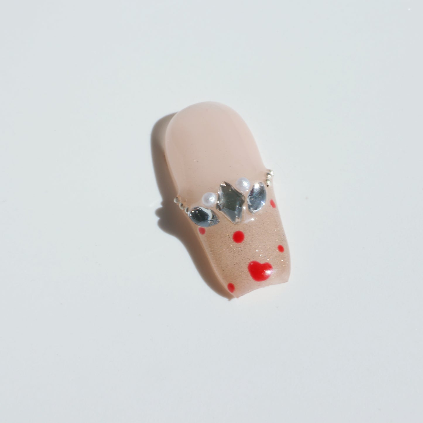 Polka Dot Princess Crown Press-On Nails