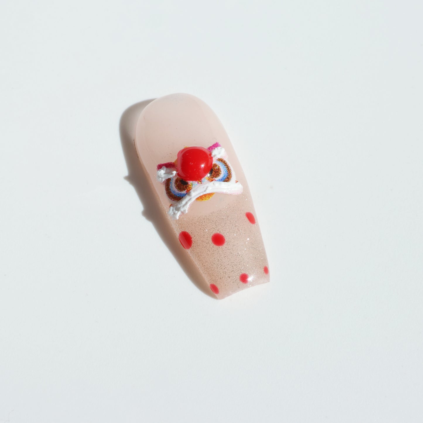Polka Dot Princess Crown Press-On Nails