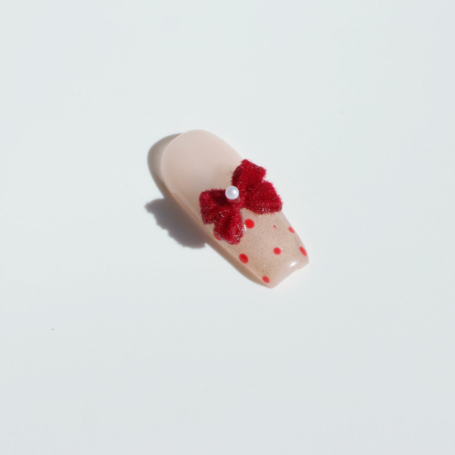 Polka Dot Princess Crown Press-On Nails