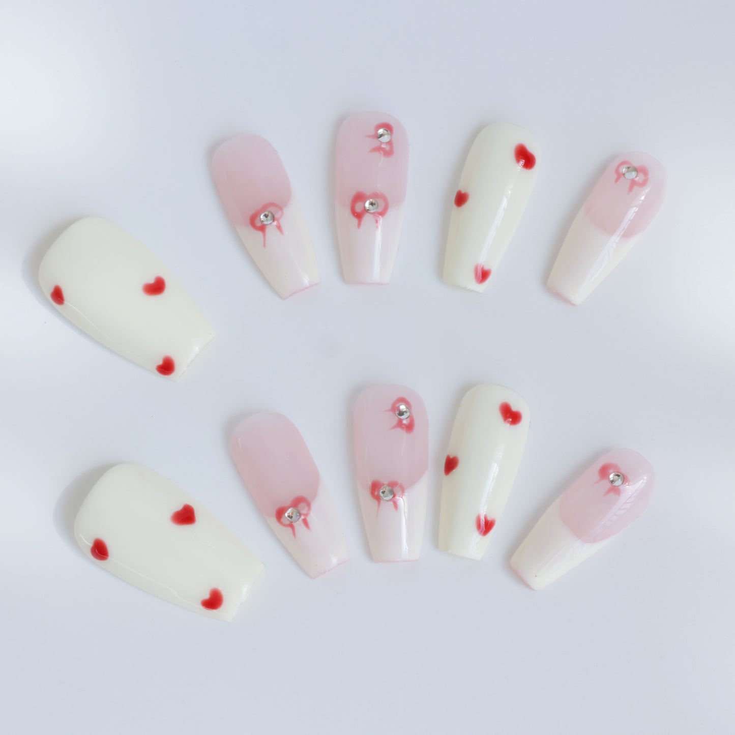 Sweet heart Whisper Press-On Nails