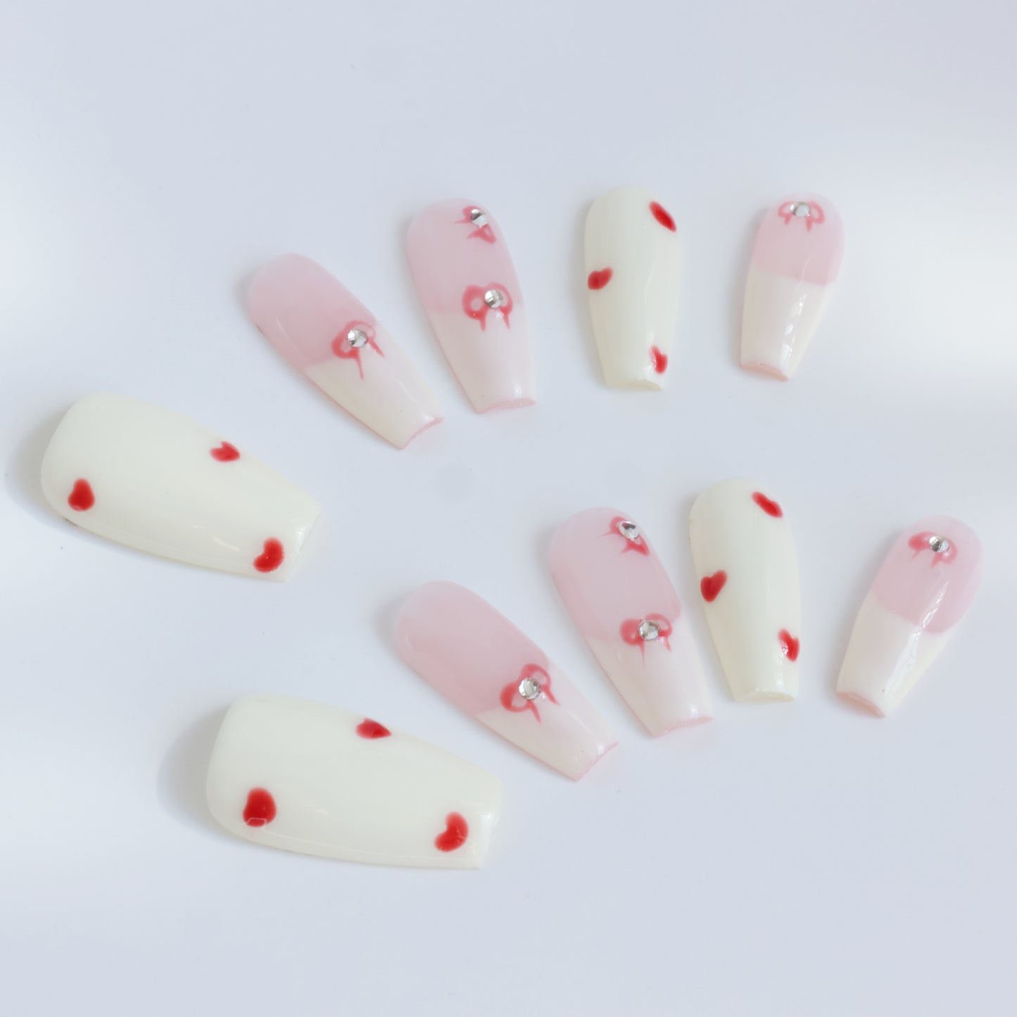 Sweet heart Whisper Press-On Nails